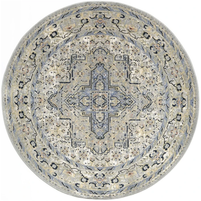 Nourison Nourison Essentials Persian Blue NRE07 6 ft. X Round Rug