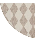 Nourison Positano Beige POS04 12ft. Round Rug