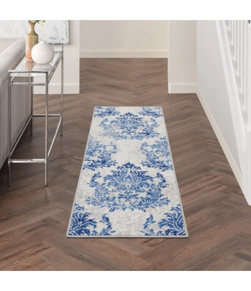 Nourison Whimsicle Ivory Navy WHS11 2ft. x 8ft. Rect. Rug