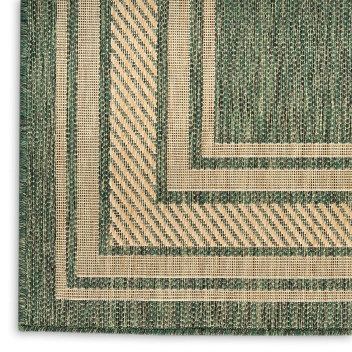Nourison Horizon Indoor/Outdoor Green HOZ03 9 ft. X 12 ft. Rect. Rug