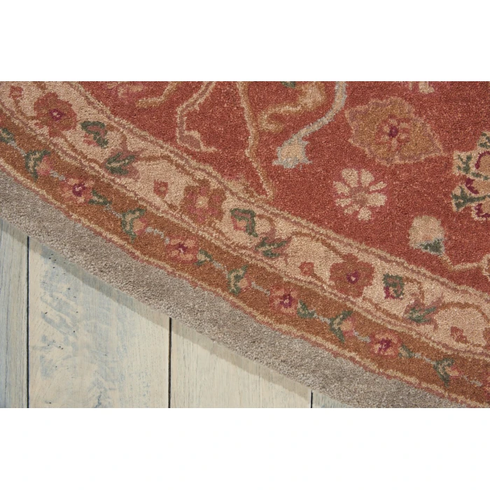 Nourison Home Heritage Hall Aqua HE16 9ft. x Round Round Rug