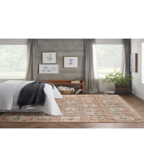 Nourison Oushak Home Rust OUS01 8 ft. X 9 ft. 10 in. Rectangle Rug