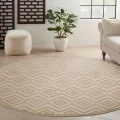 Nourison Home Versatile Cream NRV01 8 ft. Round Rug