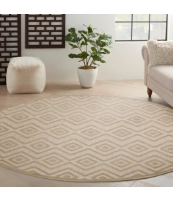 Nourison Home Versatile NRV01 Cream 8 ft. Round Area Rug