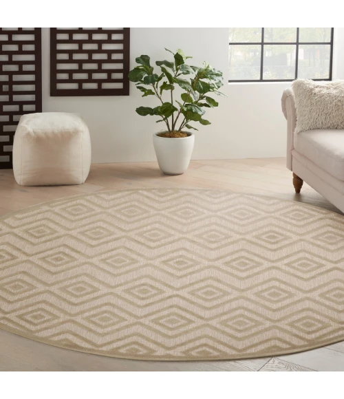 Nourison Home Versatile Cream NRV01 8 ft. Round Rug