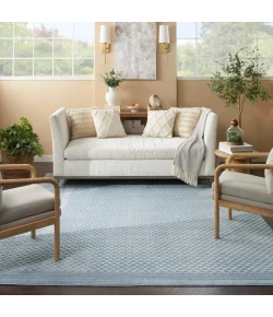 Nourison Home Care Free CAF02 Blue 5 ft. 3 in. X 7 ft. Area Rug