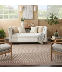 Nourison Home Care Free CAF02 Brown 5 ft. 3 in. X 7 ft. Area Rug