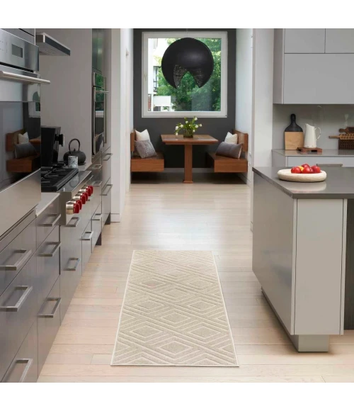 Nourison Care Free Beige CAF03 5 ft. X 7 ft. Rect. Rug