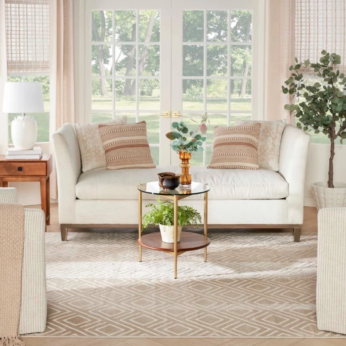 Nourison Care Free Beige CAF03 5 ft. X 7 ft. Rect. Rug