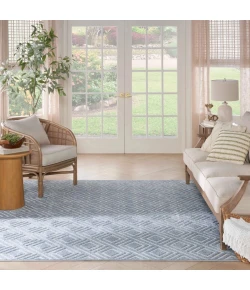 Nourison Home Care Free CAF03 Blue 5 ft. 3 in. X 7 ft. Area Rug