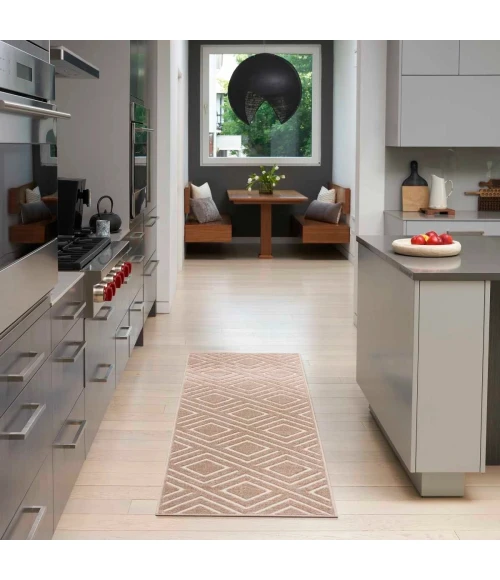 Nourison Care Free Brown CAF03 7 ft. X 9 ft. Rect. Rug