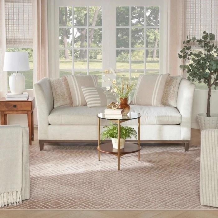 Nourison Care Free Brown CAF03 8 ft. X 10 ft. Rect. Rug