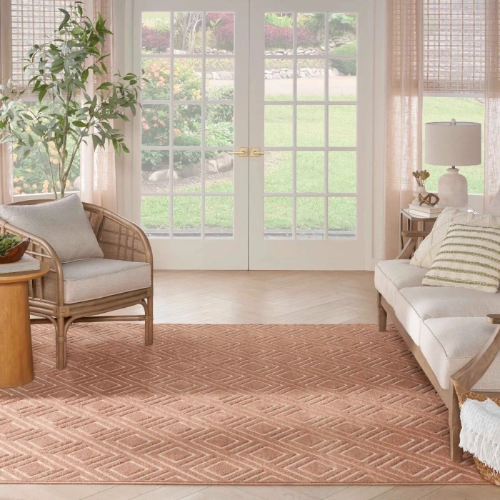 Nourison Care Free Copper CAF03 6 ft. Rect. Rug