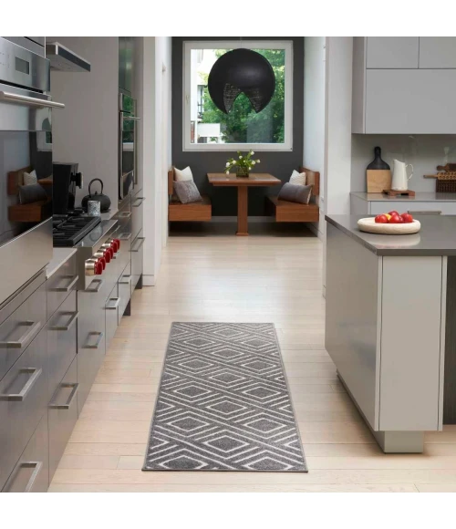 Nourison Care Free Grey CAF03 8 ft. X 10 ft. Rect. Rug