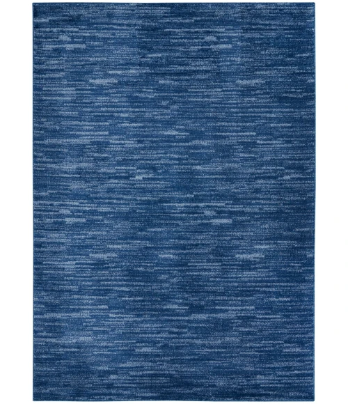 Nourison Essentials Navy Blue Area Rug NRE01-Navy Blue