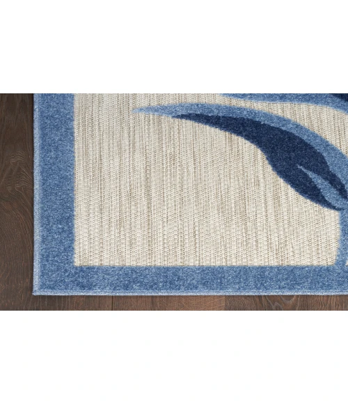 Nourison Aloha Blue Grey ALH33 2 ft. X 6 ft. Rectangle Rug