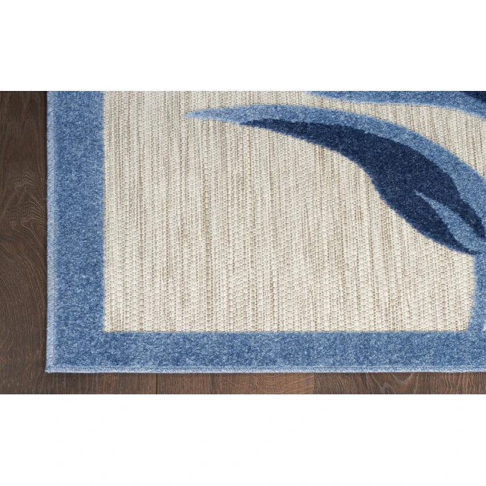 Nourison Aloha Blue Grey ALH33 2 ft. X 6 ft. Rectangle Rug