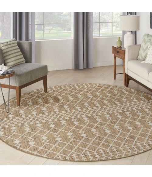 Nourison Positano Jute POS02 6ft. Round Rug