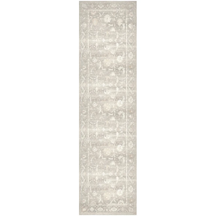 Nourison Vintage Washables Grey VWS09 2 ft. 2 in. X 8 ft. Rect. Rug