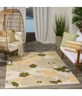 Nourison Aloha Ivory Green ALH42 3 ft. 6 in. X 5 ft. 6 in. Rect. Rug