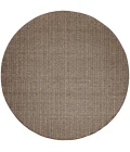 Nourison Tulum Brown TLM01 8 ft. X Round Rug