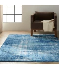 Calvin Klein River Flow Teal Ivory Blue RFV02 5ft. 3in. x 7ft. 3in. Rect. Rug