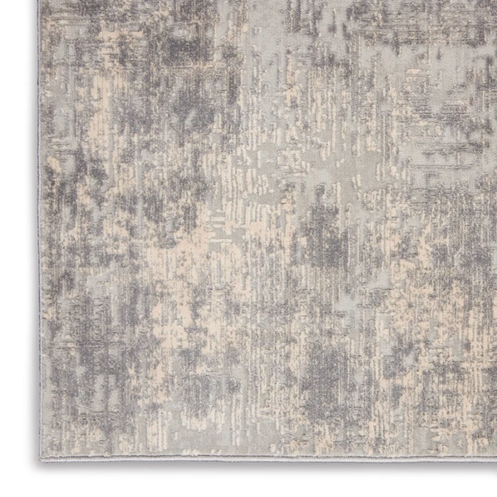 Nourison Rustic Textures Ivory/Silver RUS01 6 ft. X 9 ft. Rect. Rug