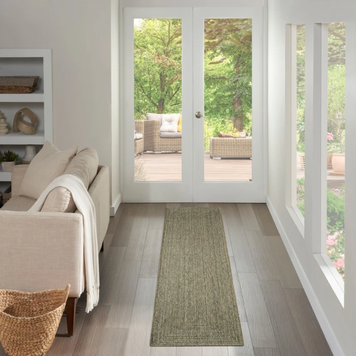 Nourison Tulum Olive TLM04 2 ft. 2 in. X 8 ft. Rect. Rug
