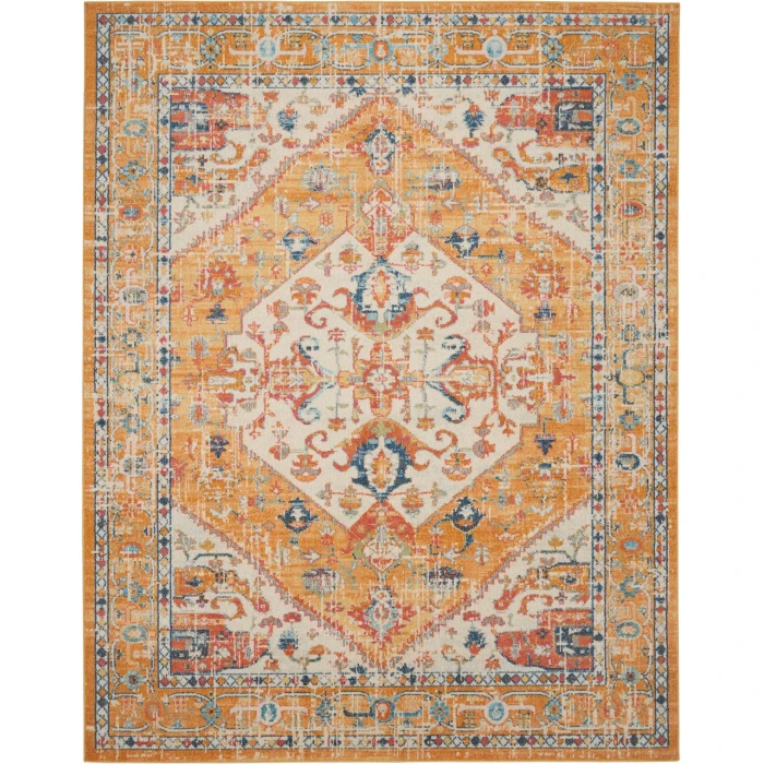 Nourison Passion Area Rug PSN23-Ivory/Yellow