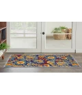 Nourison Aloha Navy Multicolor ALH17 2 ft. 8 in. X 4 ft. Rectangle Rug