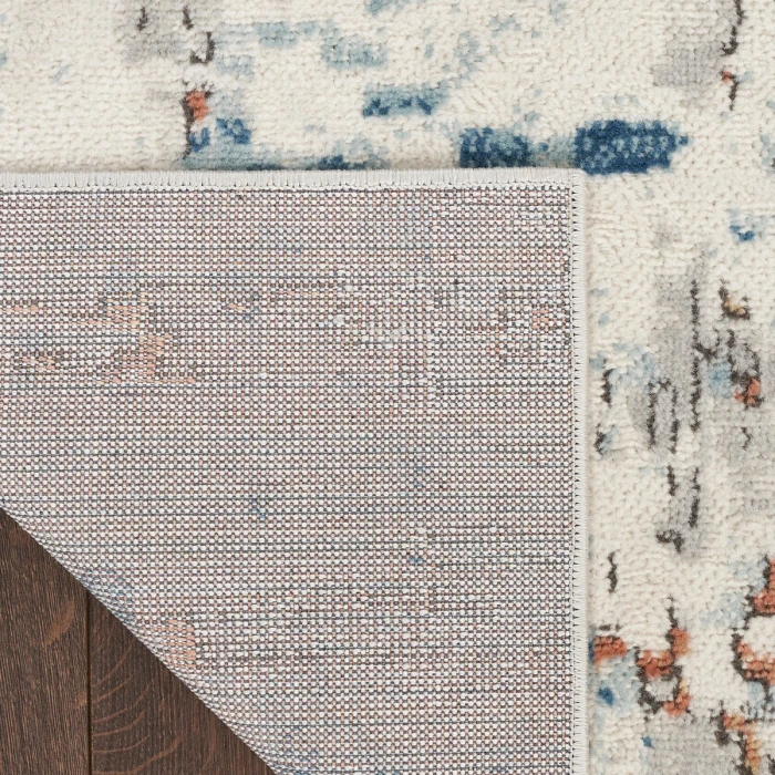 Nourison Quarry Beige Blue Rust QUA01 4 ft. X 6 ft. Rect. Rug