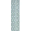 Nourison Twist Reversible 2ft. 2in. x 8ft. Aqua Modern Rug