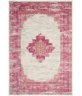 Nourison Passion Area Rug PSN03 Ivory/Fuchsia 10' x 14'