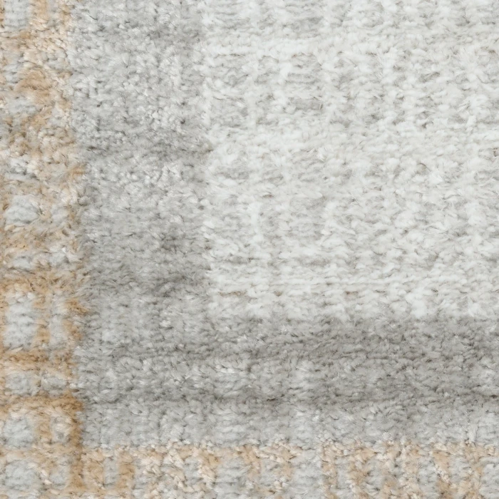Nourison Dekor Grey DEK06 5 ft. 3 in. X 7 ft. Rect. Rug