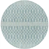 Nourison Home Positano POS02 Aqua 8 ft. Round Area Rug