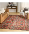 Nourison Vintage Washables Rust Multicolor VWS12 7 ft. 10 in. X 9 ft. 10 in. Rect. Rug