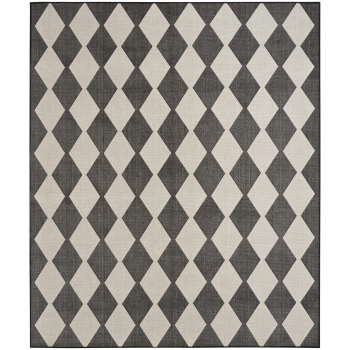 Nourison Positano Black POS04 8 ft. X 10 ft. Rect. Rug