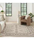 Nourison Serenity Home Ivory Mocha SRH02 6 ft. X 9 ft. Rect. Rug