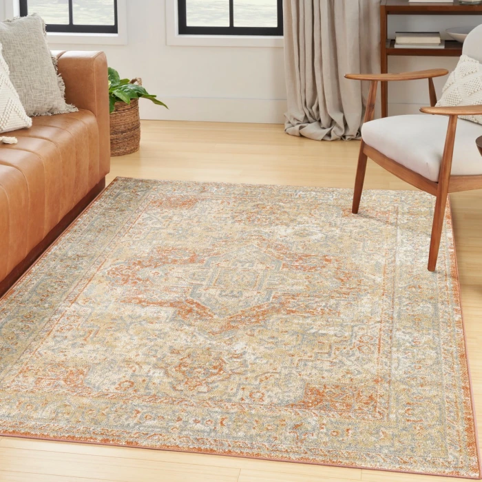 Nourison Nourison Essentials Persian Beige Rust NRE07 5 ft. X 7 ft. Rect. Rug
