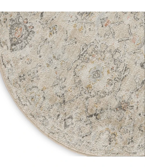 Nourison Oushak Home Cream OUS01 7 ft. 10 in. X Round Rug
