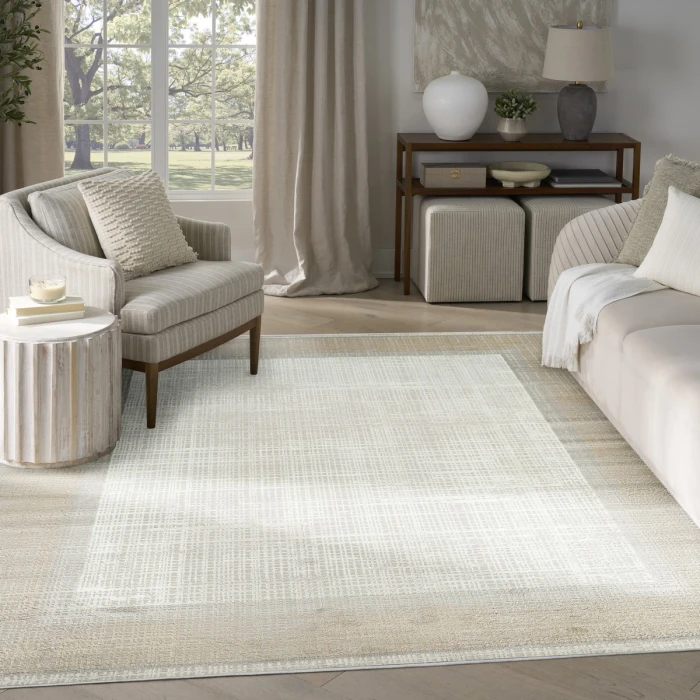 Nourison Dekor Grey DEK06 7 ft. 10 in. X 9 ft. 10 in. Rect. Rug