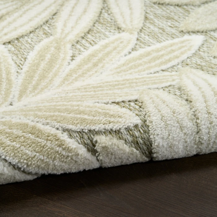 Nourison Aloha Ivory Sage ALH18 3 ft. 6 in. X 5 ft. 6 in. Rect. Rug
