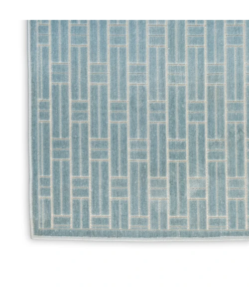 Nourison Washable Charm Blue Ivory WCH02 4 ft. X 6 ft. Rect. Rug