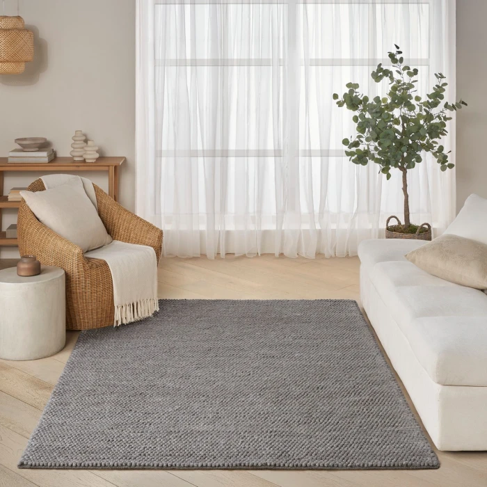 DKNY Pure Knots Grey KNT01 4 ft. X 6 ft. Rect. Rug