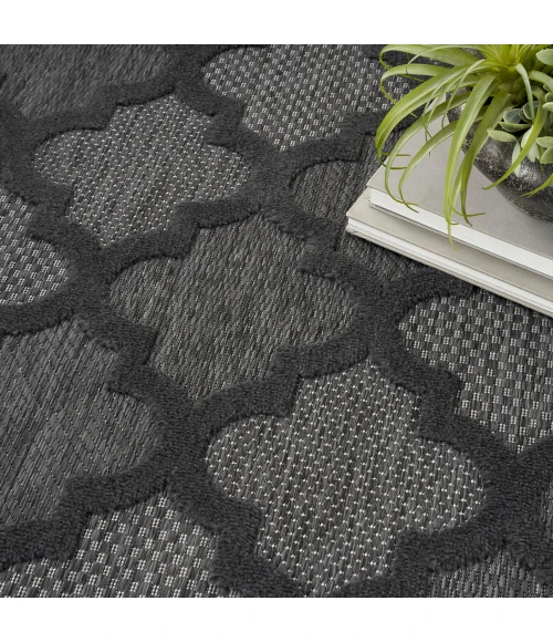 Nourison Easy Care Area Rug NES01 Charcoal/Black