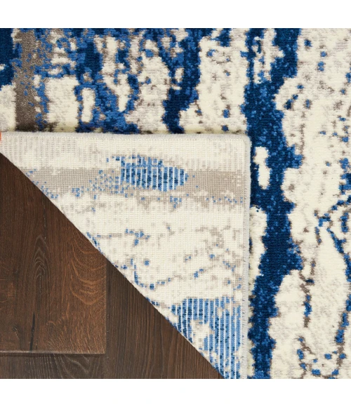 Nourison Twilight Area Rug TWI29 Ivory Blue 5'6" x 8'