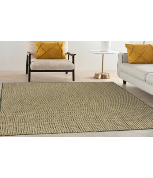 Nourison Courtyard Green COU01 6 ft. X 9 ft. Rectangle Rug