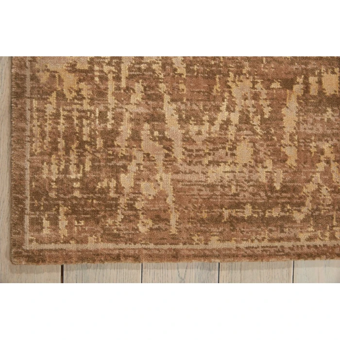 Nourison Silken Allure Runner Area Rug SLK17-Chocolate