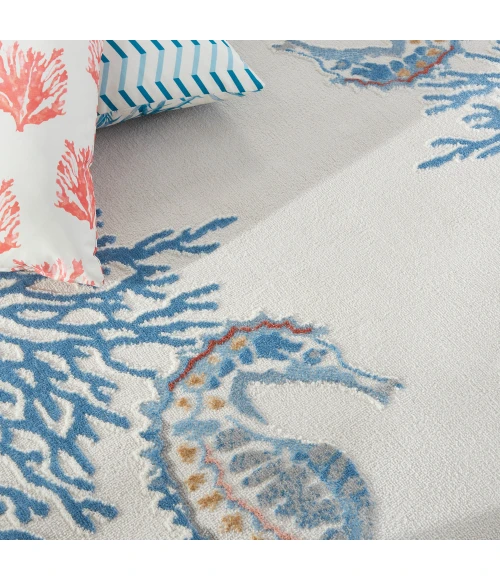 Nourison Seaside Area Rug SDS03 Ivory/Multi