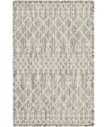Nourison Positano Light Grey POS02 3ft. x 5ft. Rect. Rug